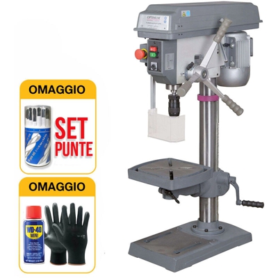 Optimum B 23 Pro - 400V - Trapano da banco con trasmissione a cinghia