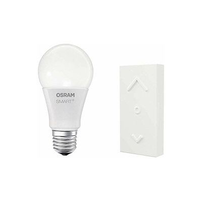 Smart+ Color Kit, Interruttore Portatile Switch Mini Bianco con Lampadina LED Zigbee, Goccia, E27, Luce Colorata RGBW - Osram