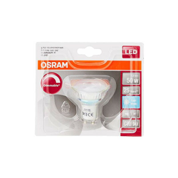 Osram LED Superstar Full Glass Par16 36° ADV CW Gu10 Bli, Chiara, 5.5W=50W, Pacco di 10 pezzi en oferta