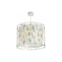 Lampada a sospensione, E27, motivo a gocce, multicolore, plastica - Dalber características