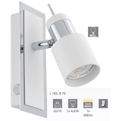 EGLO Davida Faretti 5 W, Cromo en oferta