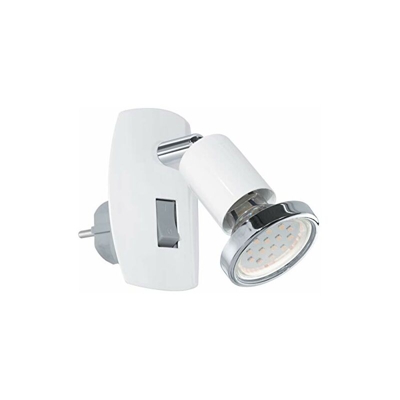 Lampada con spina integrata, incl. Lampadina LED 2,5 W, metallo - Eglo