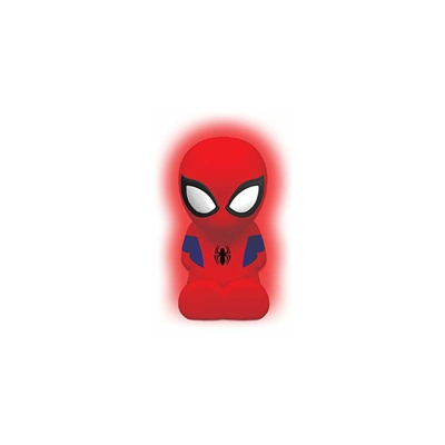 Lexibook- Spider-Man Notturna LED per i Bambini, Cambiamento di Colore, Luce soffusa, Batterie, Blu/Rosso