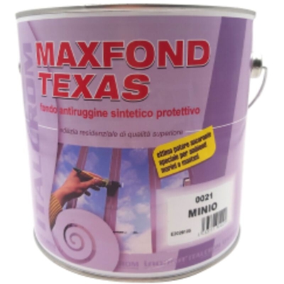 Italcrom Maxfond Texas 2,5 lt fondo antiruggine sintetico minio rosso protettivo per ferro