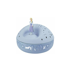 Trousselier 5004 Luce Notturna con Proiettore di Stelle Musicale Motivo Disney Frozen, Blu en oferta