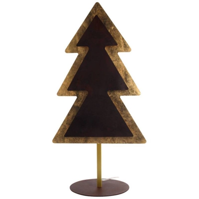 WOFI MEALLA - Lampada da terra in metallo, 27 W, colore: Oro