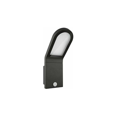 Ledvance Outdoor Facade Edge Applique da Esterno, 12W, Luce Calda, 3000K IP54 S, Grigio Scuro