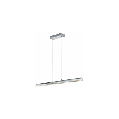 Vintage Trio 376410406 Ramiro Lampadario LED, in Metallo Cromato, Interno Argento SMD, 4.5 W, Unica - Trio Leuchten