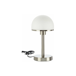 Trio 5922011-07 Touch Me Lampada da Tavolo, Nichel Opaco, Paralume in Vetro 60 W, nickel;vetro - Trio Leuchten características