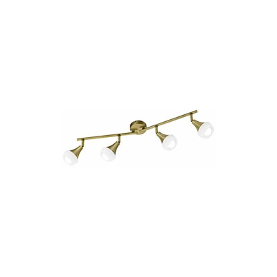 Trio Leuchten Lampada da soffitto E14, 40 W, Ottone Anticato, 9 x 68 x 19.5 cm