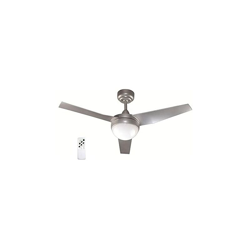 Wonderlamp Classic ventilatore da soffitto con luce E27, 13 W, grigio/bianco, 107 x 107 x 34.2 cm, ca/cc, metallo características