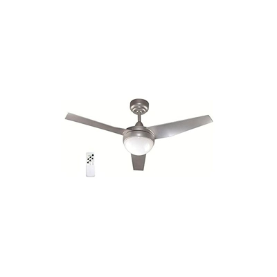 Wonderlamp Classic ventilatore da soffitto con luce E27, 13 W, grigio/bianco, 107 x 107 x 34.2 cm, ca/cc, metallo