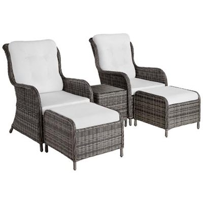 Set In Rattan Benissa - Grigio