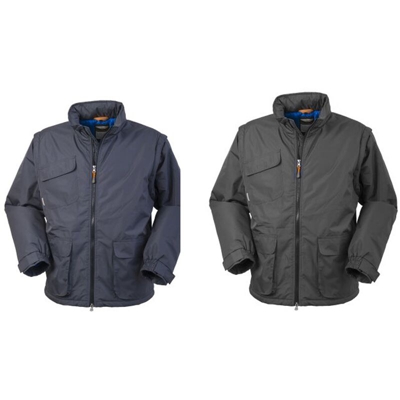 Lancelot giubbotto Dover da lavoro con cappuccio tasche poliestere giacca giubbino Grigio XL