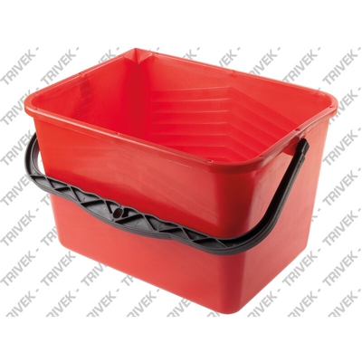 Gava 100815 secchio in plastica 15 lt per pitture cm 35,5x26,5x24 h professionale antirottura made in italy