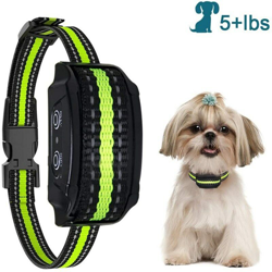Collana anti-abbaiare, versione 2020, con vibrazioni, suoni e scosse elettriche, collana di moduli di rilevamento intelligente per cani grandi, medi precio