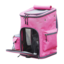 Borsa da trasporto per cani cat, zaino per trasporto per animali domestici Viaggio traspirante e pieghevole uscita portatore (43 x 29 x 26 cm, rosa) en oferta