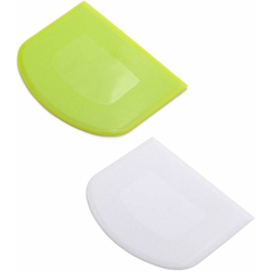 2 pezzi di pasta raschietto con ciotola raschietto, taglierina in plastica sicura per alimenti, raschietto in plastica flessibile, adatto per torta precio