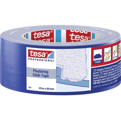 04363-00001-01 Nastro goffrato Blu (L x L) 25 m x 50 mm 1 pz. - Tesa