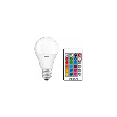 LEDVANCE OSRAM LED Star Plus Classic a forma di pistone, Plastica, Attacco E27, 9Â W, Multicolore, 11.4Â x 6Â x 6Â cm, 2Â unitÃ