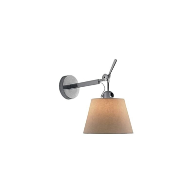 Artemide Tolomeo Lampada Parete Diffusore 18 Carta Pergamena, argento