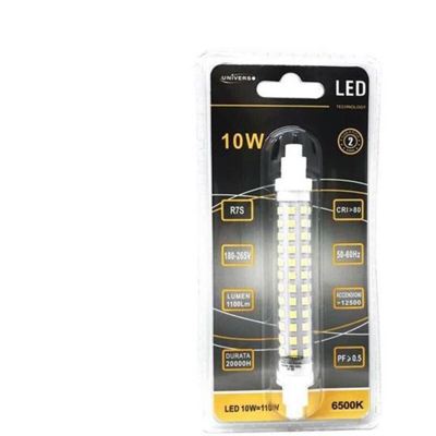 Lampadina Led 10w Luce Bianca .attacco R7s Lampada Ricambio Per Faro 6500k
