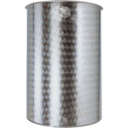Belvivere botte 500 lt fusto in acciaio inox con tappo serbatoio per vino olio birra acqua contenitore alimenti made in Italy en oferta