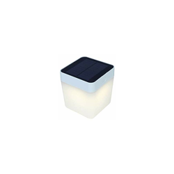Table Cube Lampada da Tavolo a LED con Pannello Solare Integrato 1 W, Bianco, 13.3 x 12 cm - Lutec precio