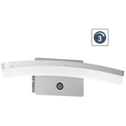 WOFI Applique da Parete Integriert, 7 W, Argento, 31 x 7 x 8 cm en oferta