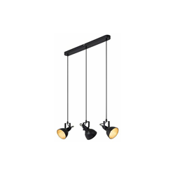 Briloner Leuchten 4049-035 Lampadario a Sospensione da Soffitto con 3 Faretti Direzionabili â?? Design RÃ©tro/Vintage â?? Compatibile con Lampadine características