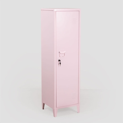 ARMADIETTO ALTO POHPLI Rosa Marshmallow Acciaio - Sklum