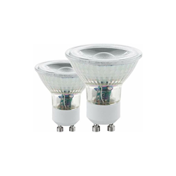 Eglo 11475-Set di 2 lampadine LED GU10 3000 K COB 3,3 W 240 lumen, bianco caldo características