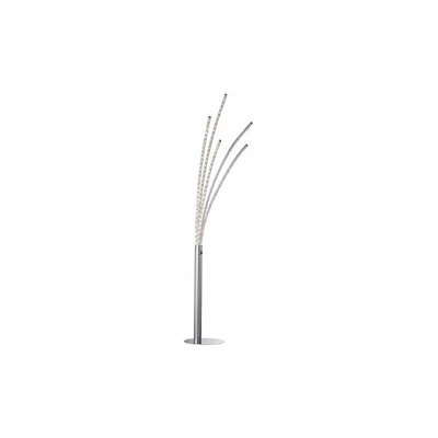 WOFI Piantana Integriert, 24 W, Argento, H: 185 cm x B x L: 59 cm