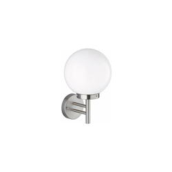 Wofi - Lampada da parete per esterni, E27, in metallo, 60 W, 22 x 20 x 31,5 cm, in acciaio INOX spazzolato grezzo precio