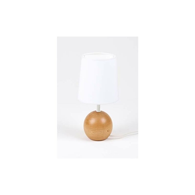 Aluminor SENSO 2 LT - Lampada da tavolo, in legno naturale, colore: Bianco