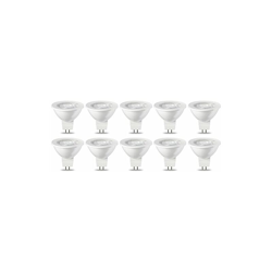 Lampadina LED GU5.3 MR16, 4.5W (equivalenti a 35W), Luce Bianca Calda- Pacco da 10 - Amazon Basics precio