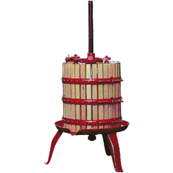 Inferramenta - Torchio da 50 a leva con cricco 127 lt cm 50x65h per vendemmia uva vino mosto vinaccia enologia en oferta
