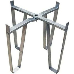 Piedistallo in acciaio per botti da 100 lt con diametro 47 cm sostegno piede per fusto botte per vino olio birra acqua alimenti características