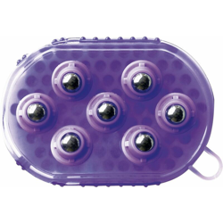 Guanti al curry e massaggio Double Side Horse Massage Guanti per rilassare i muscoli del cavallo viola en oferta