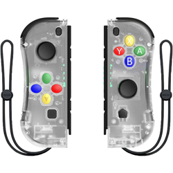 Nintendo Switch wireless Joy-con NS SomatOSENSORY gioco Joy-con vibrazione Bluetooth (Bianco trasparente precio