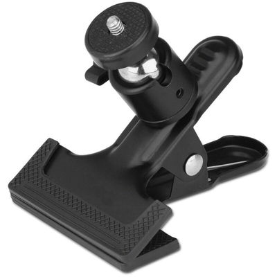 Clip da reflettore 2pcs, supporto per fotocamera per fotocamera con testa a sfera a vite da 1/4 'per riflettore flash o montaggio