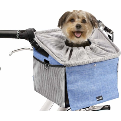 Pet Special Cat e Dog Bike Bag Bag Bicycle Line Borsa per cani Zaino Zaino Zaino Front Knit La finestra traspirante può essere piegata, zaino borsa
