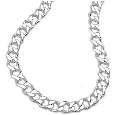 Collana 102012 - Open Curb Chain Diamond Cut Argento 925-60cm