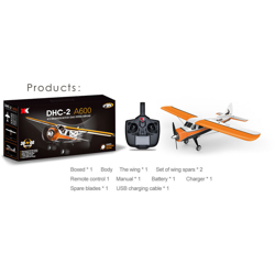 XK DHC-2 DHC 2 A600 5CH 3D6G Sistema senza spazzole RC Airplane Compatibile Futaba RTF Controllo sinistro en oferta