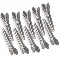 Clip di chiusura in acciaio inox da 10 pezzi, clip chiusura clip clip per cibo, caffè, pane e sacchetti snack características