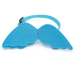 Cat Angel Ala Collar Bell Nylon Ribbon Cat Forniture Accessori per collana PET per collana gattino (blu en oferta