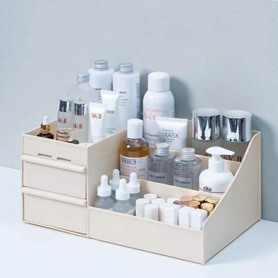 Organizzatore di trucco per Cosmetici Grandi Capacità di Storage Cosmetic Box Organizzatore Scrivania Gioielli per unghie per unghie