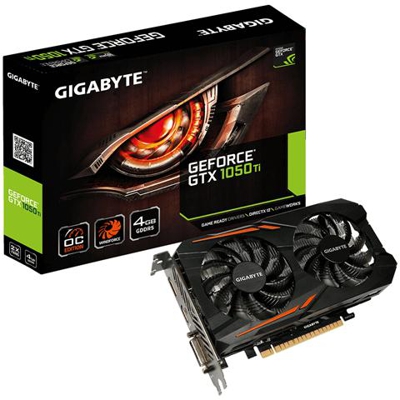 GeForce GTX 1050 TI 4 GB GDDR5 Pci-E DVI Dual Link / HDMI / 1x Display Port OC