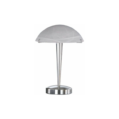 Trio 5925011-07 Touch Me Lampada da Tavolo in Nichel Opaco con Paralume in Alabastro, vetro