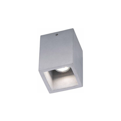 Lampada da soffitto GU10, 1 W, Betonfarbig, 10 x 10 x 15 cm - Trio Leuchten en oferta